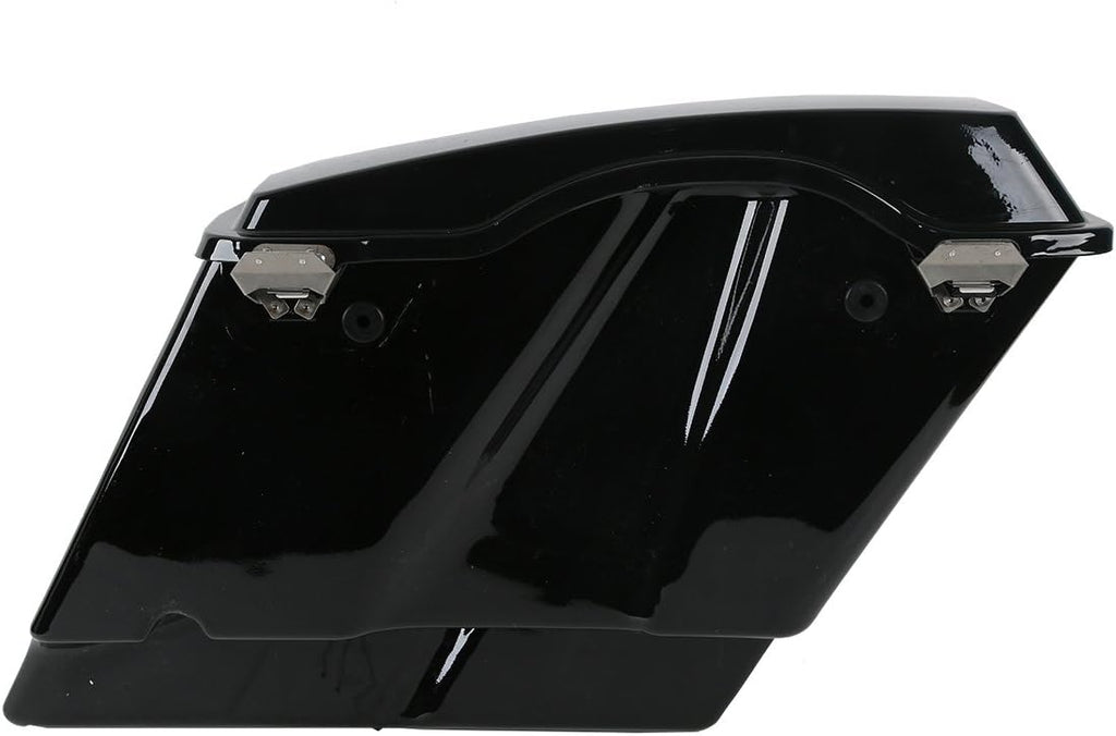 5" Vivid Black Stretched Extended Hard Saddlebags Fit for Harley Davidson Touring FLT FLHT FLHTCU FLHRC Road King