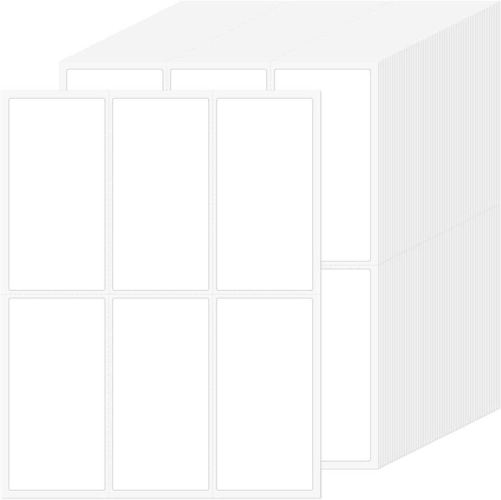 150 Pcs 2"x4" Blank Removable Labels for Storage Bins No Residue