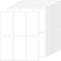 150 Pcs 2"x4" Blank Removable Labels for Storage Bins No Residue