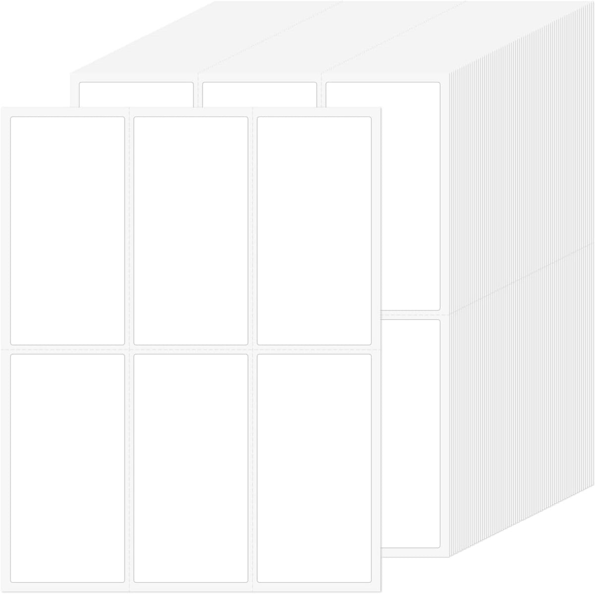 150 Pcs 2"x4" Blank Removable Labels for Storage Bins No Residue