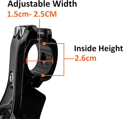 Rear Bike Stand for 24"-28" Bikes - Adjustable Bike Kickstand for Adult Bike with 8 Height Levels, Non-Slip Foot &