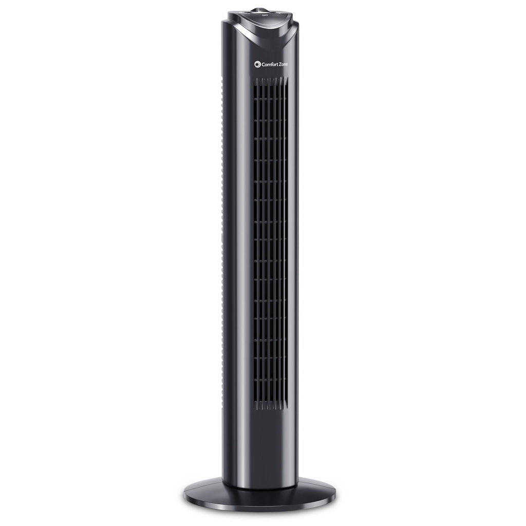32" Oscillating Tower Fan with Bladeless Design - Black