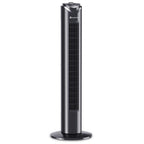 32" Oscillating Tower Fan with Bladeless Design - Black