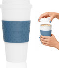Acadia 16 oz Travel Mug - Insulated Reusable Coffee Tumbler with Double-Walled Plastic, Leak-Proof Lid, BPA-Free
