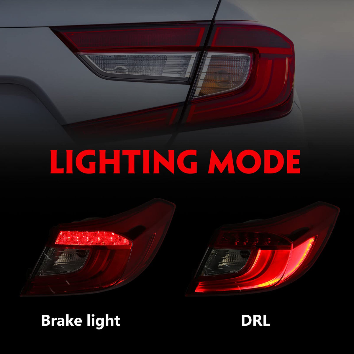 Right Tail Light for Honda Accord 2018-2021 Passenger Side
