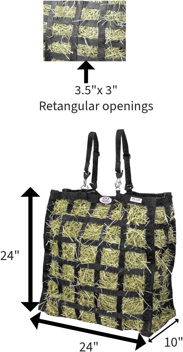Easy Feeder Horse Hay Bag with Super Tough Bottom and 1 Year Warranty