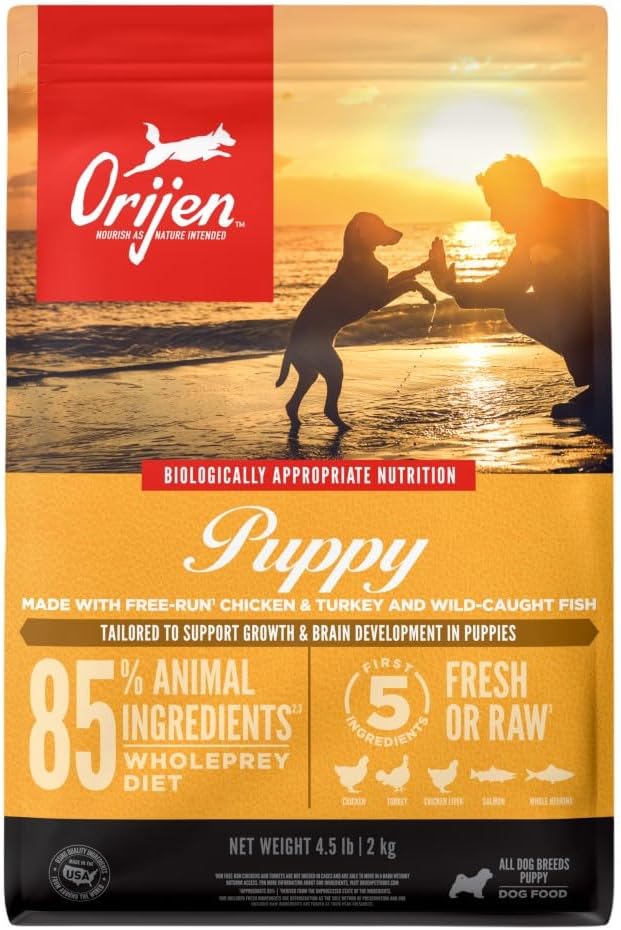 Grain Free WHOLEPREY Dry Dog Food Puppy Recipe 4.5lb Bag