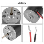 24V 5000RPM DC Motor, Metal Gear Pure Copper Coil