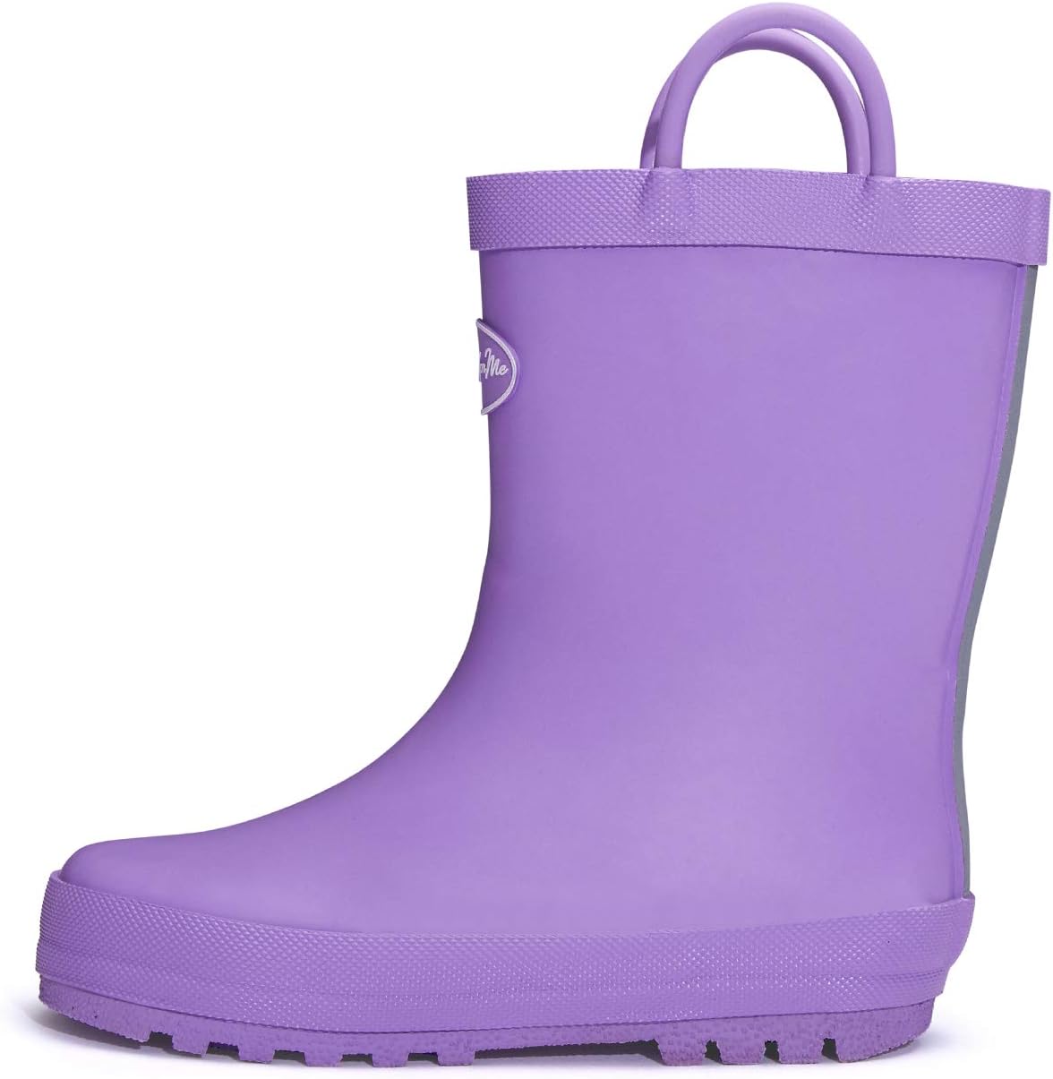 Kids Rain Boots, Waterproof Rubber Boots with Easy-on Handles | Pull on, Slip-resistant, Double Handles