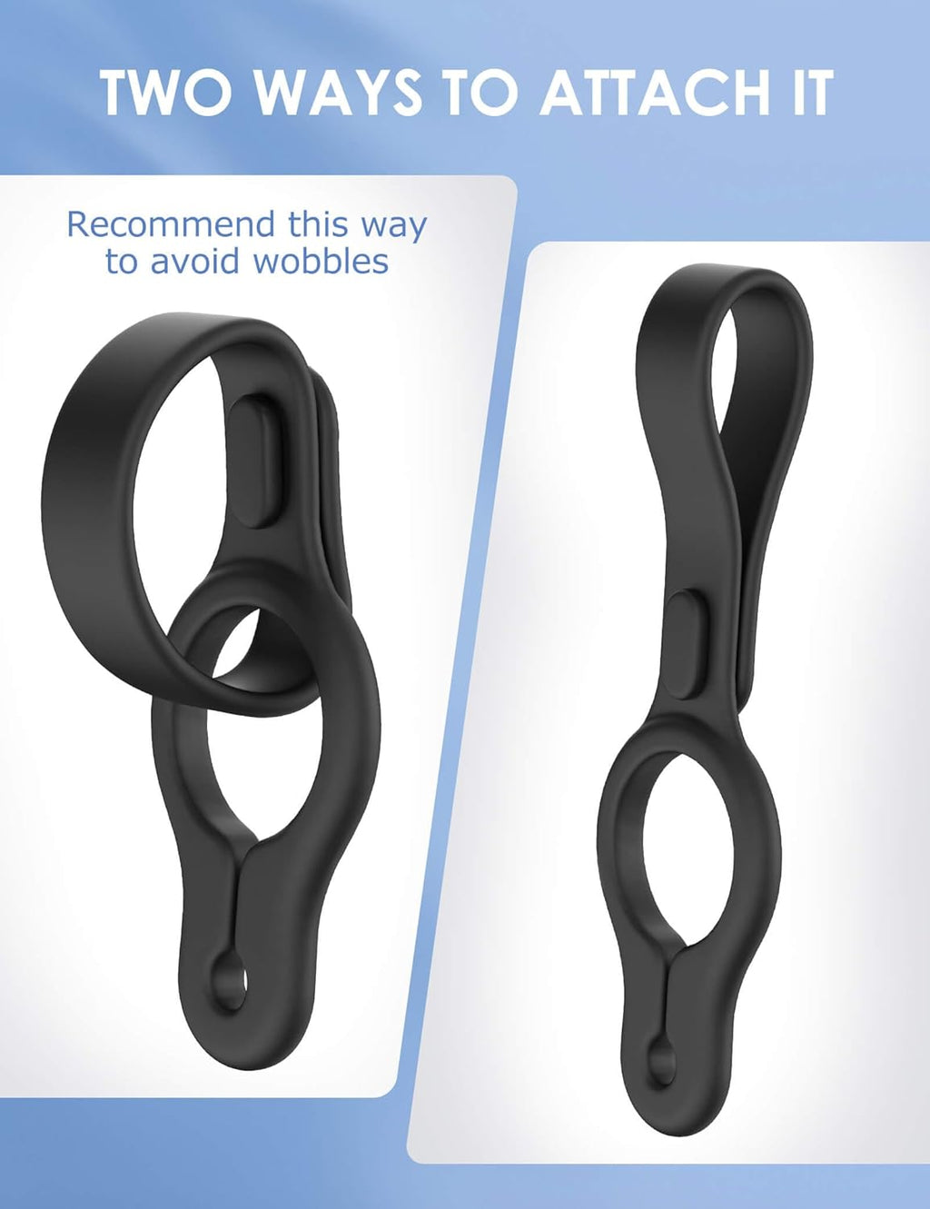 2-Pack Silicone Used Poop Bag Holder - Hands-Free Leash Attachment, Never Hold a Stinky Bag Again! Secure Carrier for