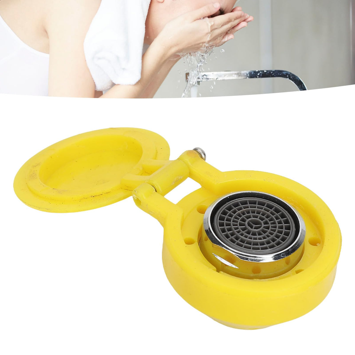 Household Gentle Flush Eyewash Nozzle, Standard Multi-Purpose Eye Rinse Spray Head Accessory