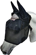EquiVizor 95% UV Eye Protection (XL) Horse Fly Mask with Ears. Designed to Stay On Your Horse, Off The Ground