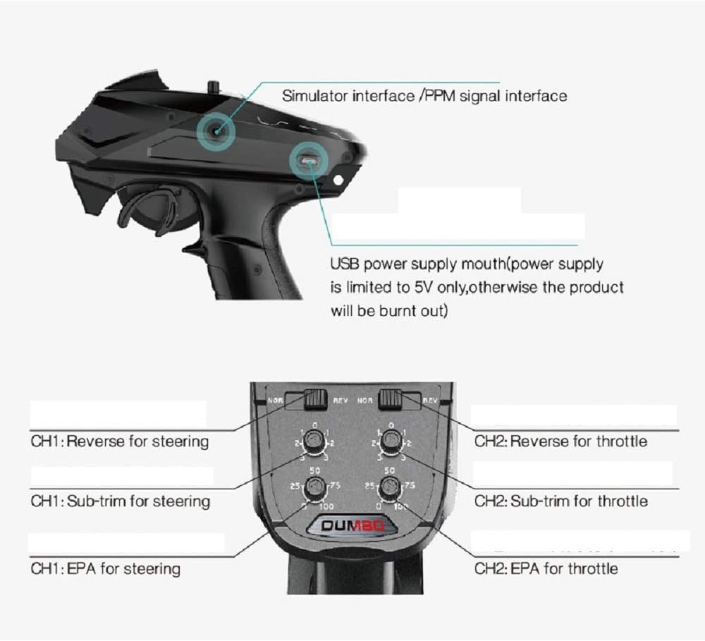 X6 6 Channel Rc Transmitter and Receiver P6FG Built-in Gyro Mixed Mode Out of Control Protection RC Controller for