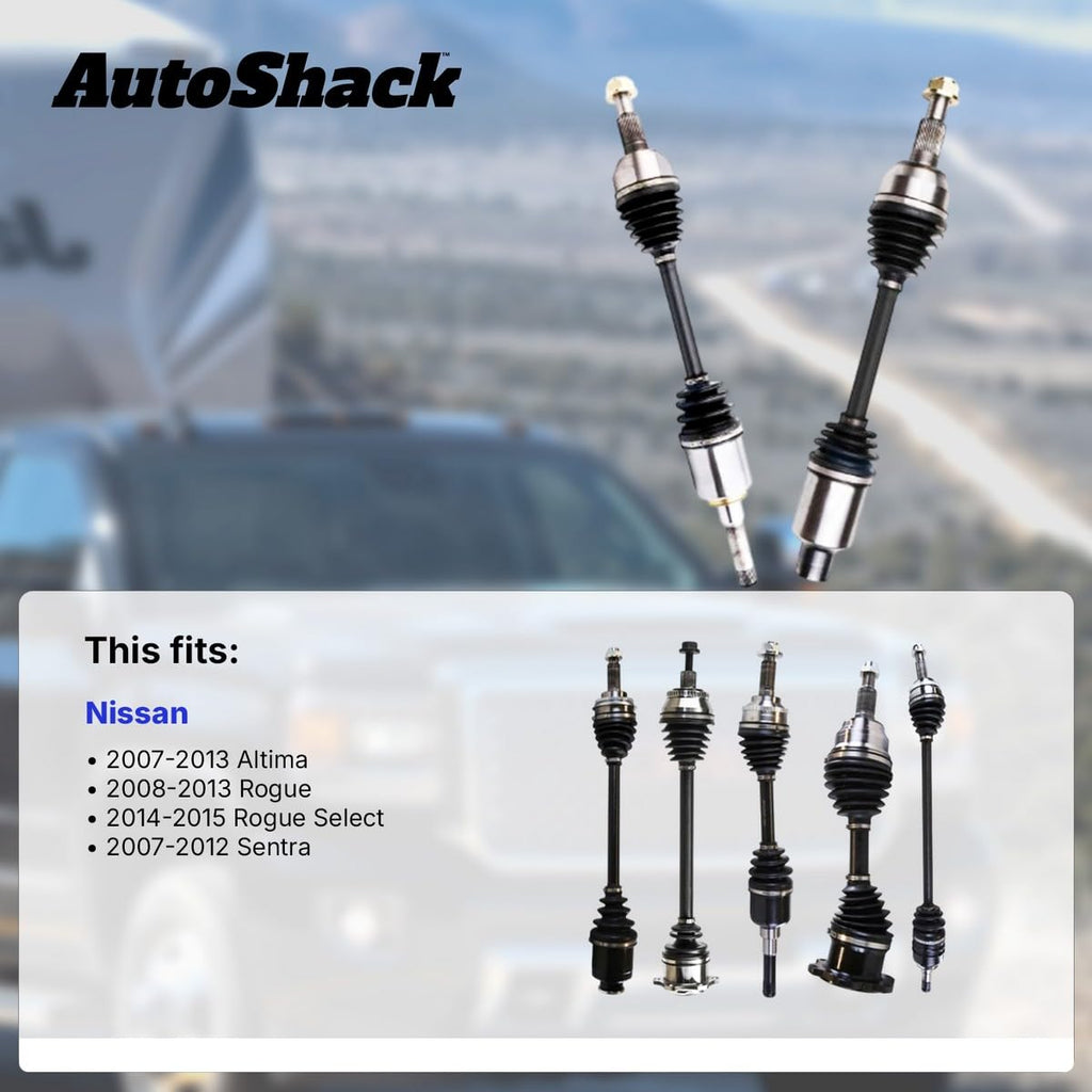 AutoShack Front CV Axle Shaft Assembly, Driver Side, 1pc