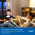 Multicolor Dimmable Smart Light Bulbs, L535E(2-Pack), A19 E26, 1100LM