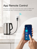 MOES Smart in-Wall Outlet, USB-C & USB-A, 15A, 2.4GHz WiFi, No Hub Required