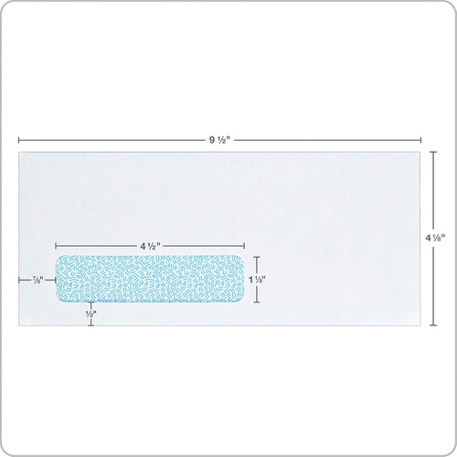 #10 Single-Window Security Envelopes, 4-1/8 x 9-1/2 Inch, Self Seal, White, for Mailing Invoices, Statements &