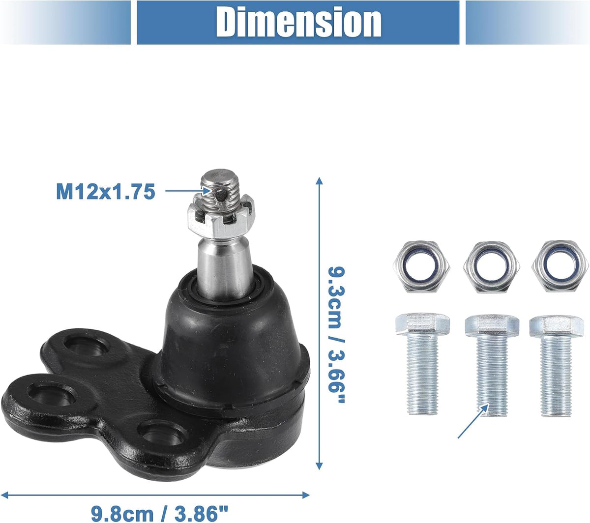 X AUTOHAUX 2pcs Front Left Right Lower Ball Joint K5331 for Buick Century