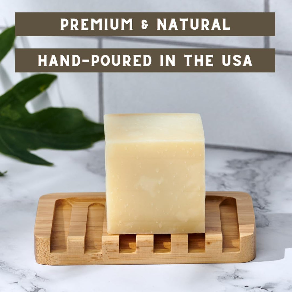 Natural Solid Dish Soap Bar, Concentrated Eco-Friendly Dishwashing Detergent, Extra Large Cube, Vegan, Hand-Made In
