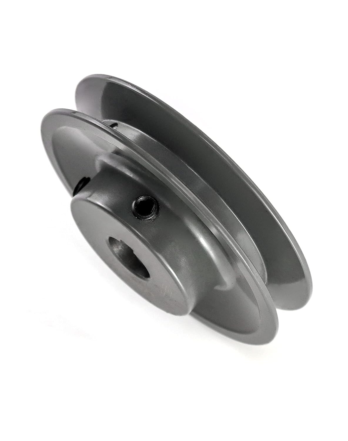 QWORK AK3558 Single Groove Web Sheaves, 3.55" OD 5/8" Bore V-Belt Sheave, A Belt Section, Cast Iron,for V-Belt