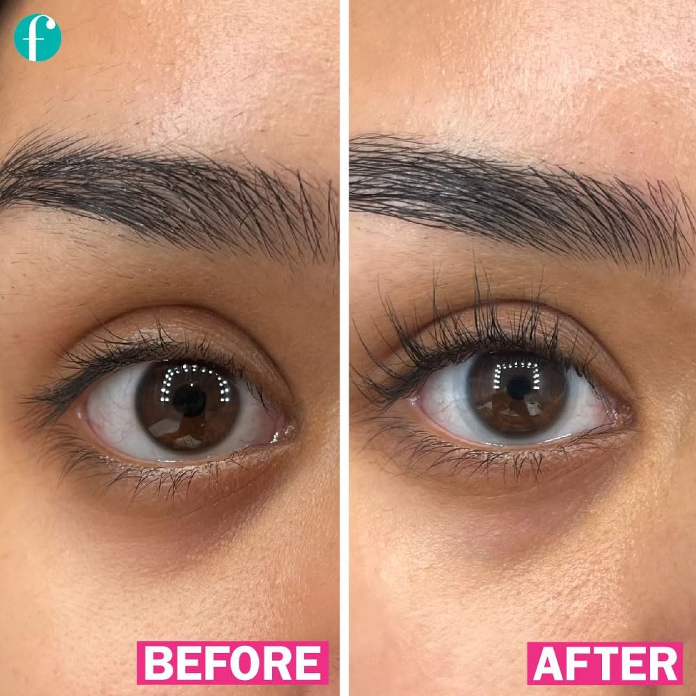 fLASH Eyelash Serum for Longer-Looking Natural Lashes - Enhances & Strengthens, Safe & Effective Formula for Contact
