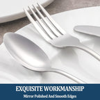 32 Piece Dinner Forks Set, Food-Grade Stainless Steel Silverware Forks, Cutlery Fork, Metal Fork for Home, Kitchen or
