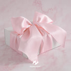 4 inch Light Pink Double Faced Satin Ribbon Continuous 10 Yards
