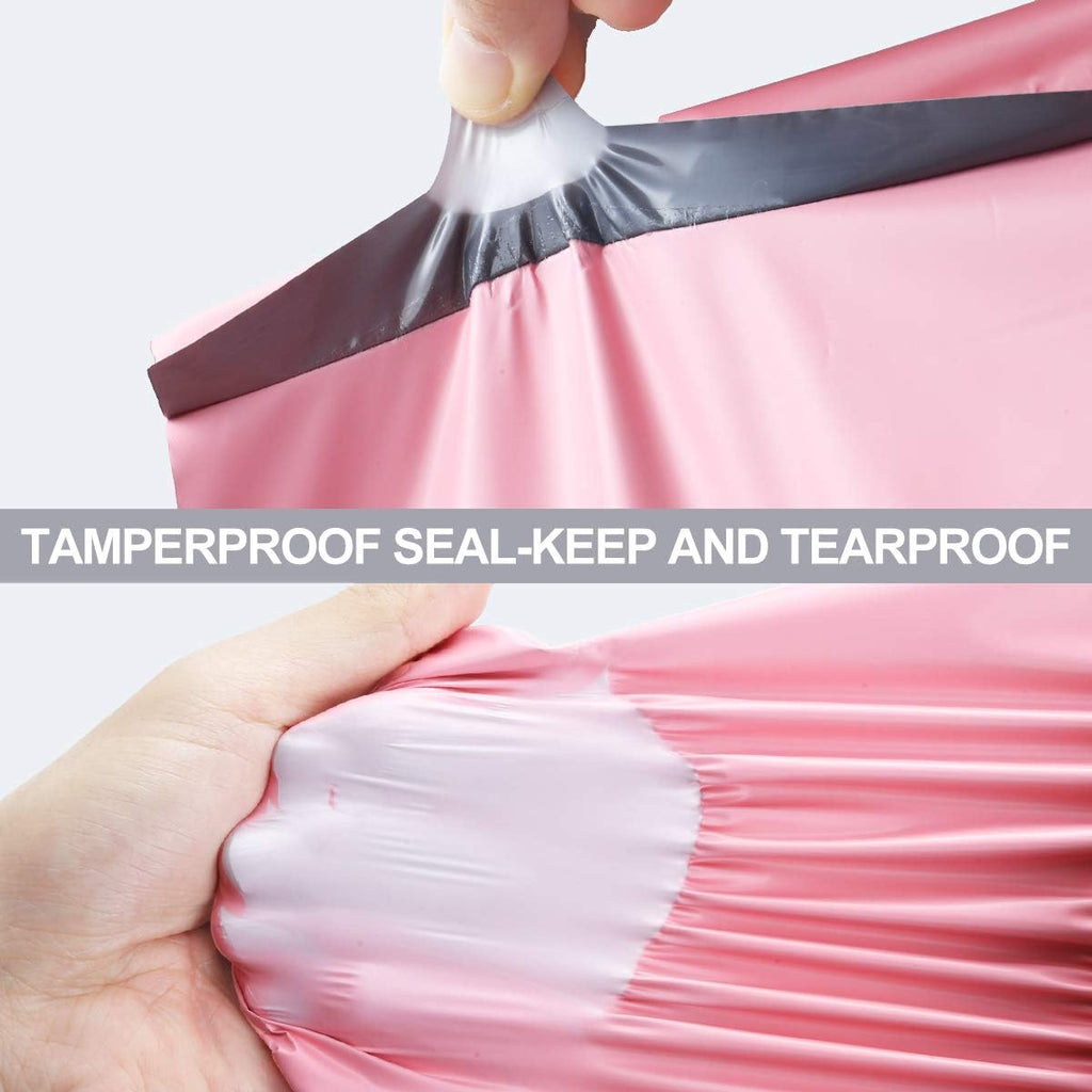 Large Poly Mailers 14.5x19 Inch Light Pink 50 Pack Shipping Bags