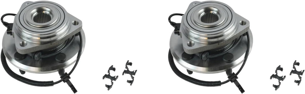 TRQ Front Wheel Bearing & Hub Assembly Set