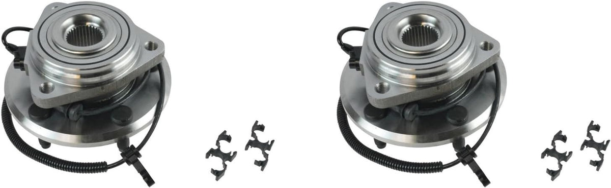 TRQ Front Wheel Bearing & Hub Assembly Set