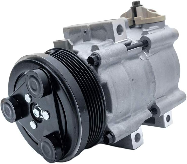 FKG AC Compressor and A/C Clutch fit for 2003-2007 Ford F-250 F-350 F-450 F-550 Super Duty 6.0L, 2003-2007 Ford F-250 F-350 F-450 F-550 Super Duty 7.3L, 1997-2001 Ford F-150 (4.6L, 5.4L)