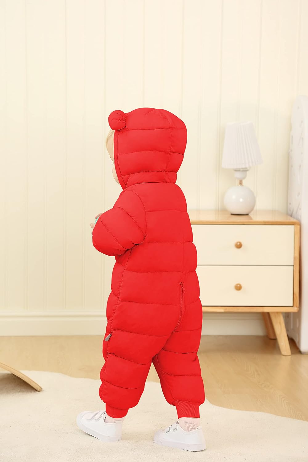 Baby Clothes Cute Infant Toddler Snowsuit Warm Newborn Boy Girl Winter Coats Hooded Zip Jumpsuit