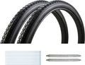 Wheelchair Solid Tires 1 Pair 24x1 3/8" Flat-Free PU Replacement