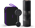 AURORA Portable Electric Coffee Grinder, Rechargeable Burr Coffee Grinder 140 Precise Settings for Espresso to French