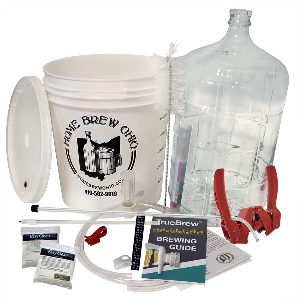 Monster Brew Home Brewing Supplies Home Brew Ohio Complete Beer Equipment Kit (K6) with 6 gal Glass Carboy