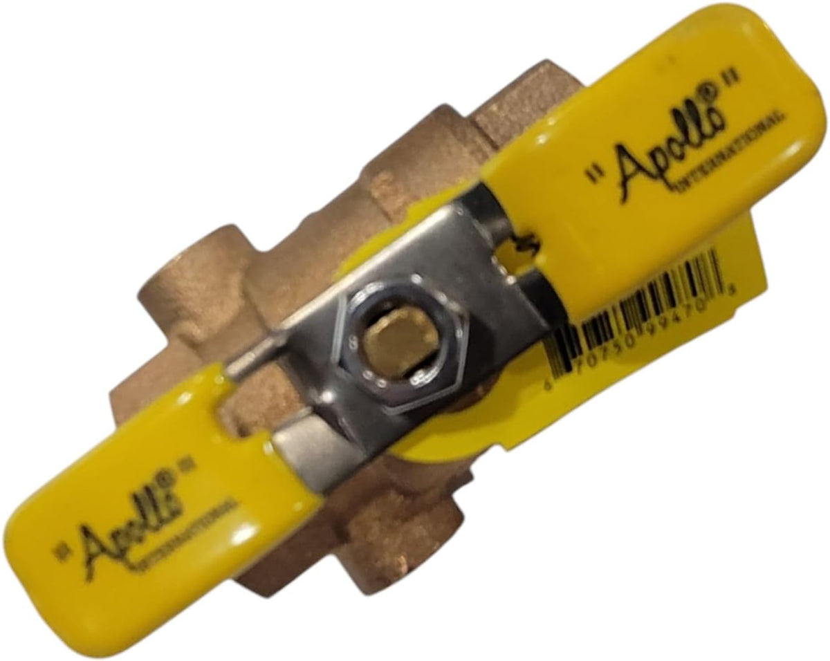 1-inch Ball Valve, Brass Tapped, for PVB4A 91B-105 Pressure Vacuum Breaker for Apollo Combraco
