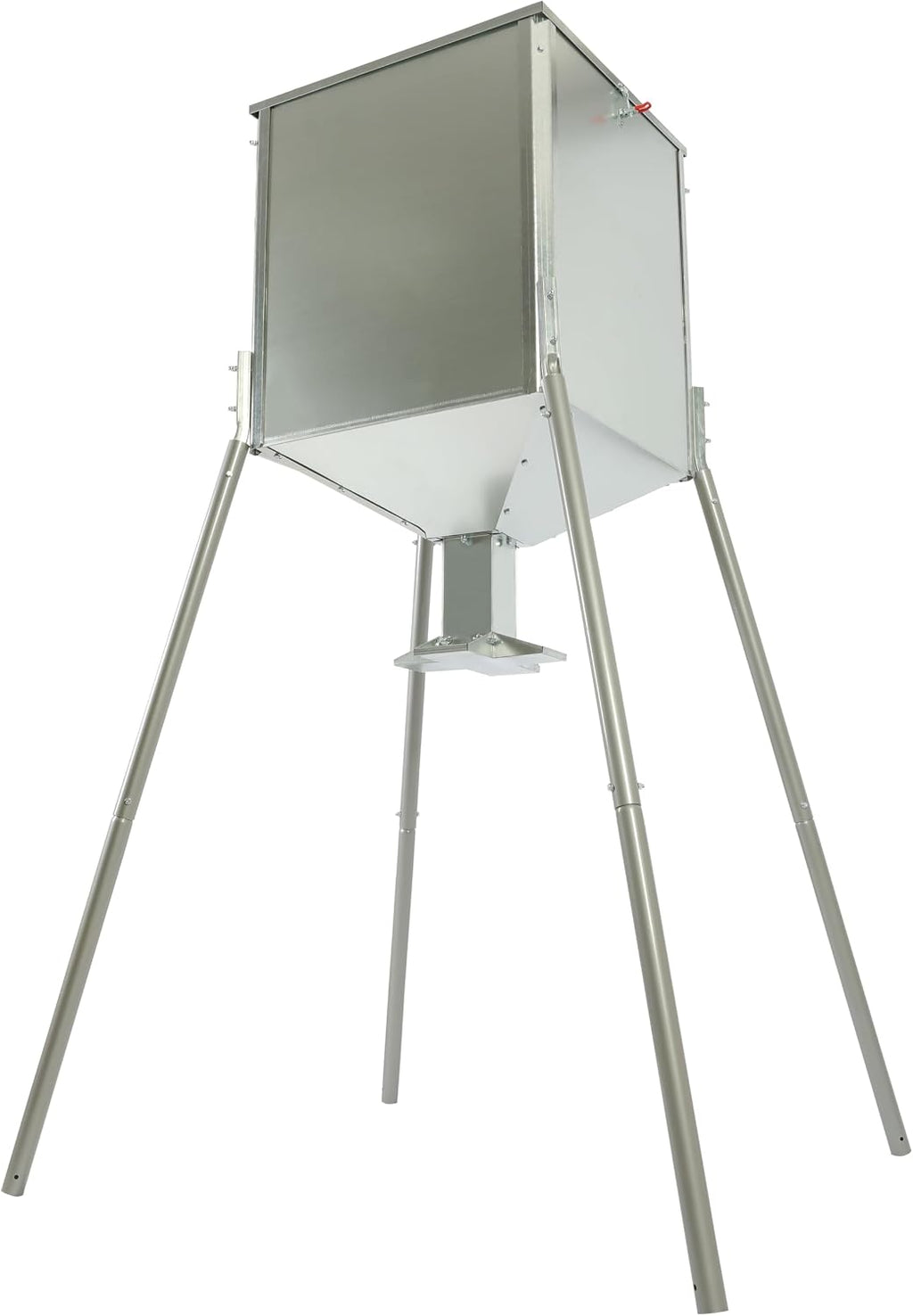 Steel 450LB Capacity Big Game Gravity Metal Deer Feeder Galvanized Hunting w/o Foot Kit Tripod Feeder
