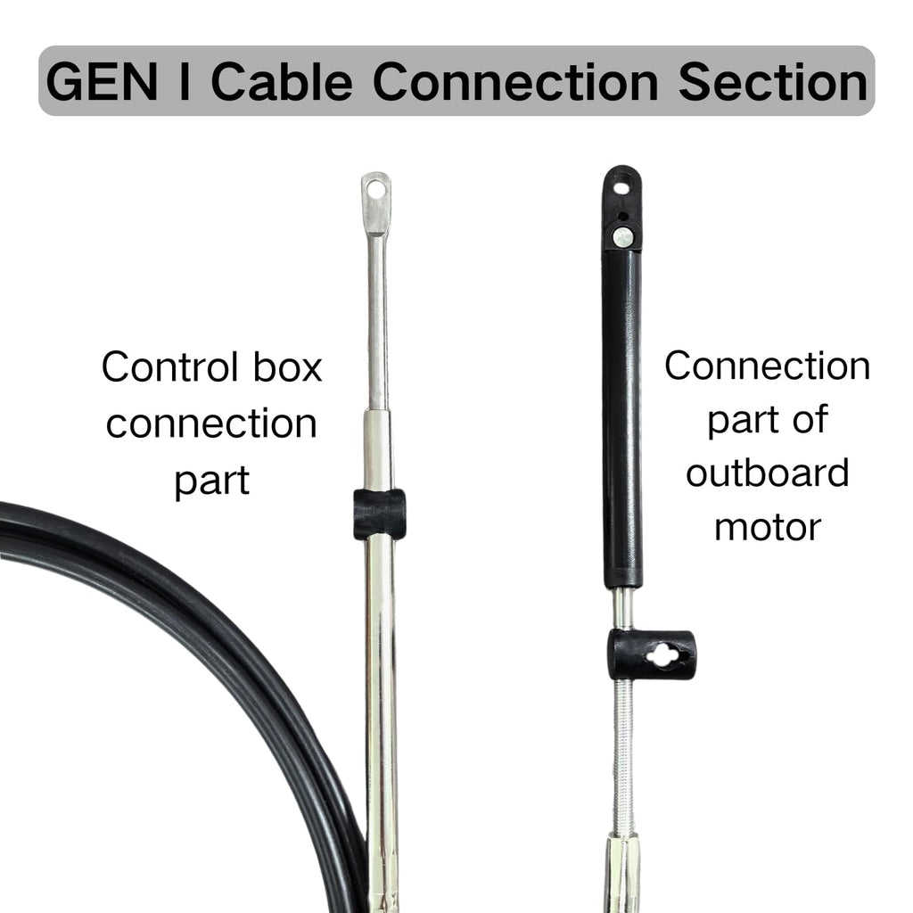 For Mercury GEN I Throttle Shift Cables 10FT Remote Control Outboard Engine