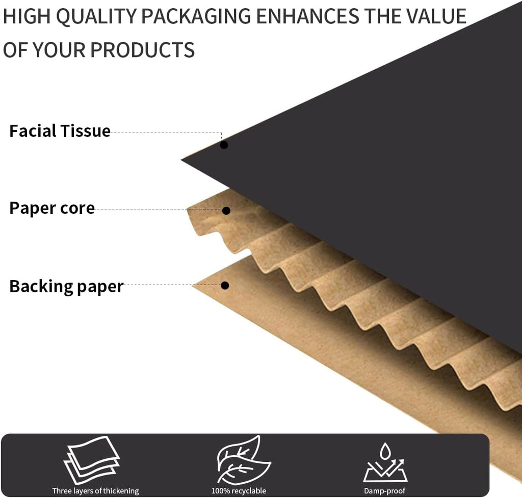 Shipping Boxes, 10Pcs Black 12x9x4in Corrugated Cardboard Box