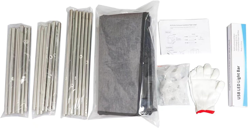 Large 3D Printer Enclosure 29.5W*29.5L*35.4H Inches Shield Cover Resin 3D Printer Fireproof Tent Filament Dryer Dust