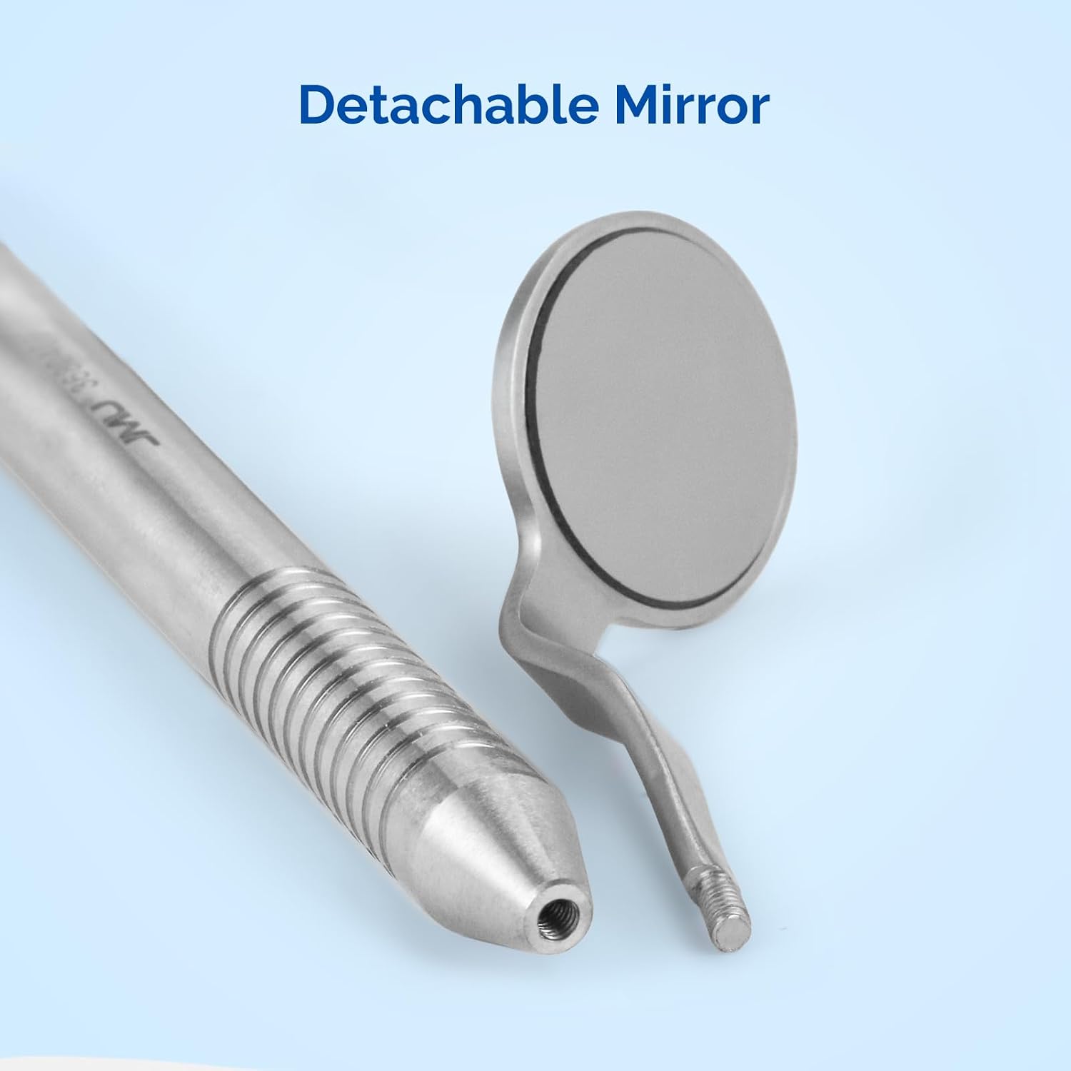Double-Sided Dental Mirror #5 Stainless Steel 1 Pc/Pack | Anti-Fog Coating, Non-Slip Handle, Professional Intraoral
