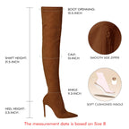 Womens Over The Knee Boots Stiletto Heel Pointed Toe Thigh High Boot