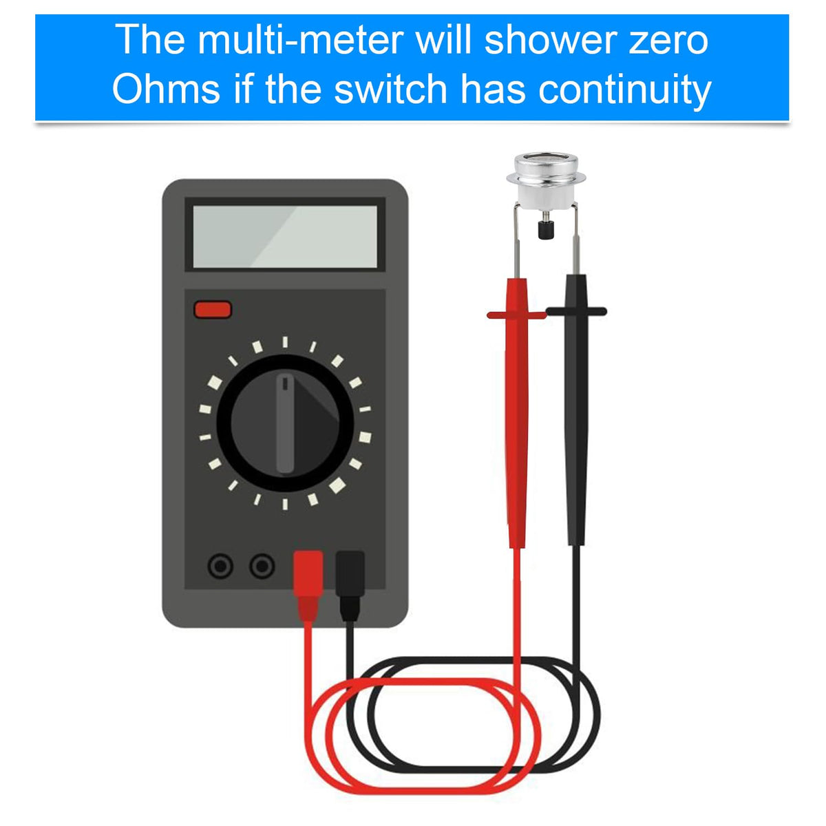 2pcs Limit Switch L350 Replacement, Temperature Resistant Furnace Limit Switch Compatible with Rheem 47-22861-01 Gas Stove Refrigerator Water Heater Repair Parts