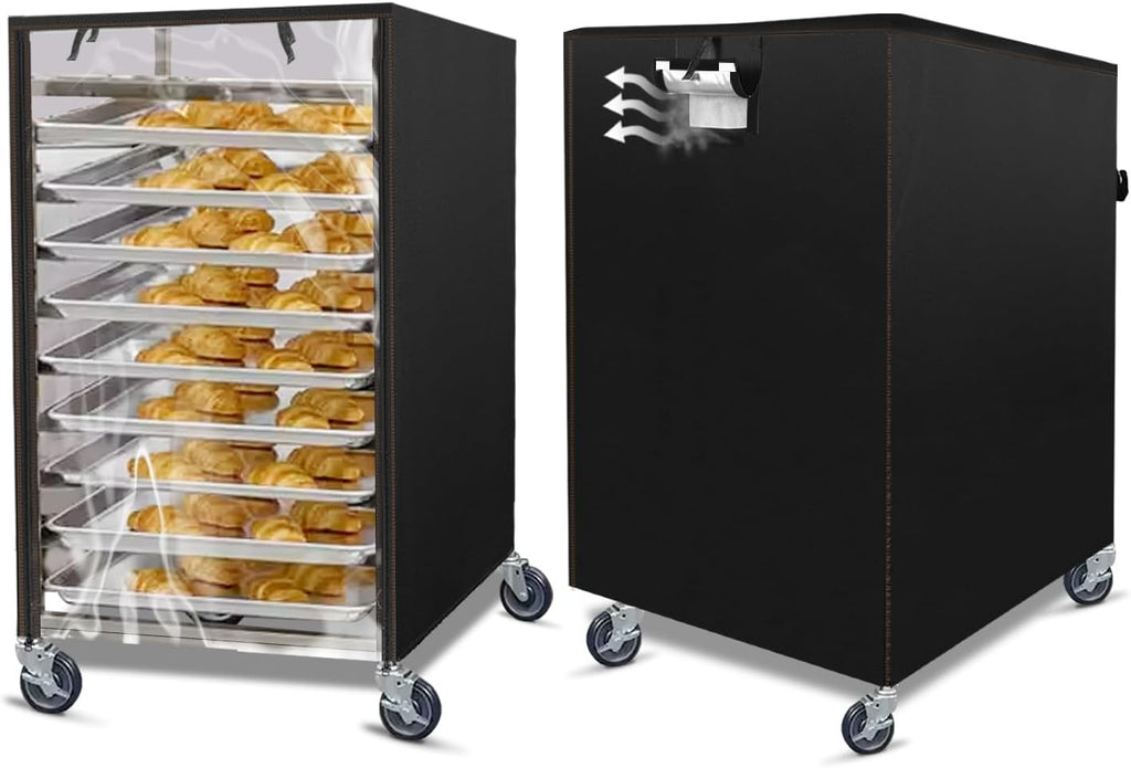 Bun Pan Rack Cover With Zipper,Speed Sheet Bakery Cover,10 Tr Bread Bakers