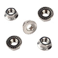 5/16-18 Serrated Flange Hex Lock Nuts 304 Stainless Steel, 40PCS Silver
