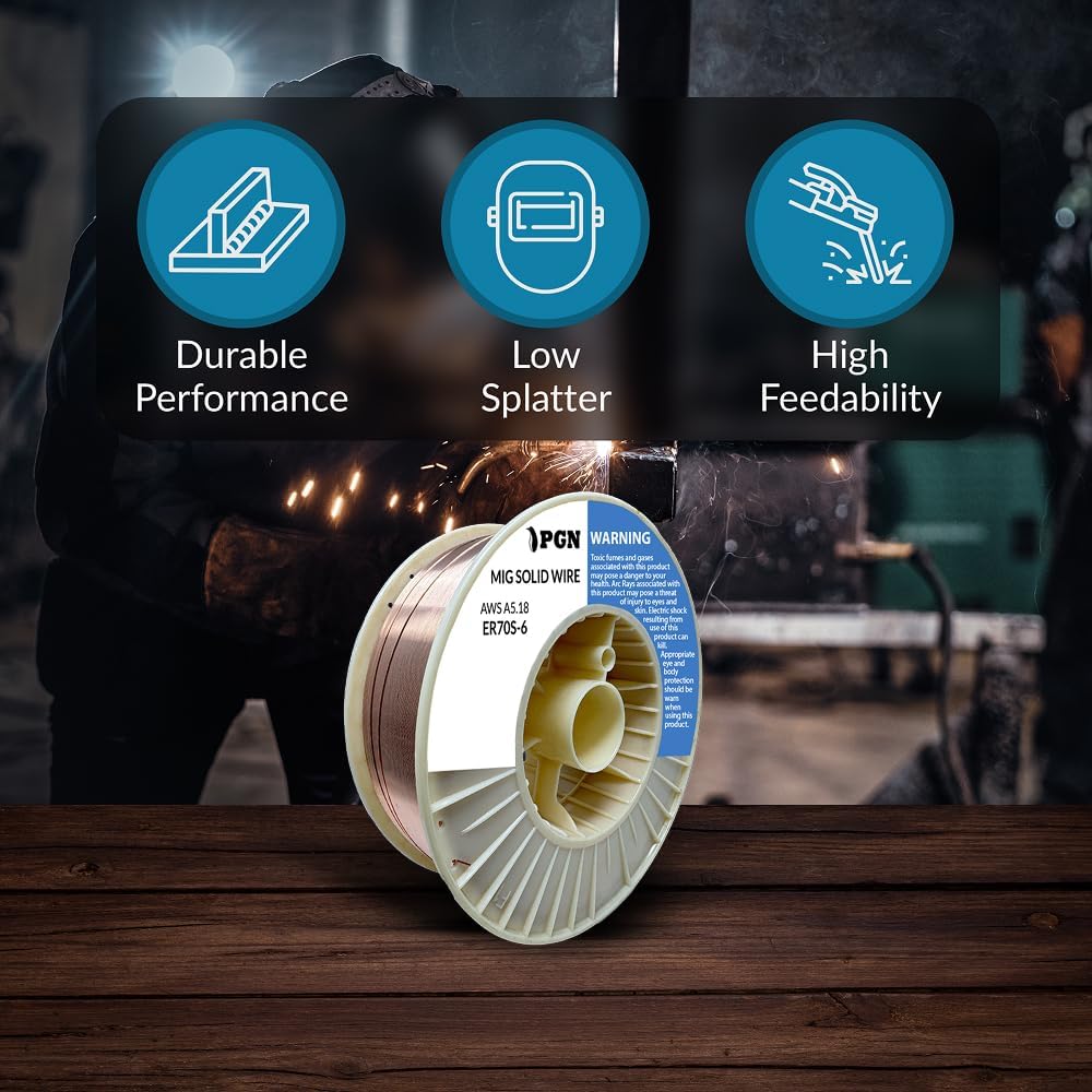 PGN ER70S-6 .030" Solid MIG Welding Wire - 33lb Spool
