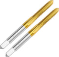 2Pcs M6 X 1.0 Thread Tap for Metal, M6 X 1.0 M2 HSS Thread Milling Tap