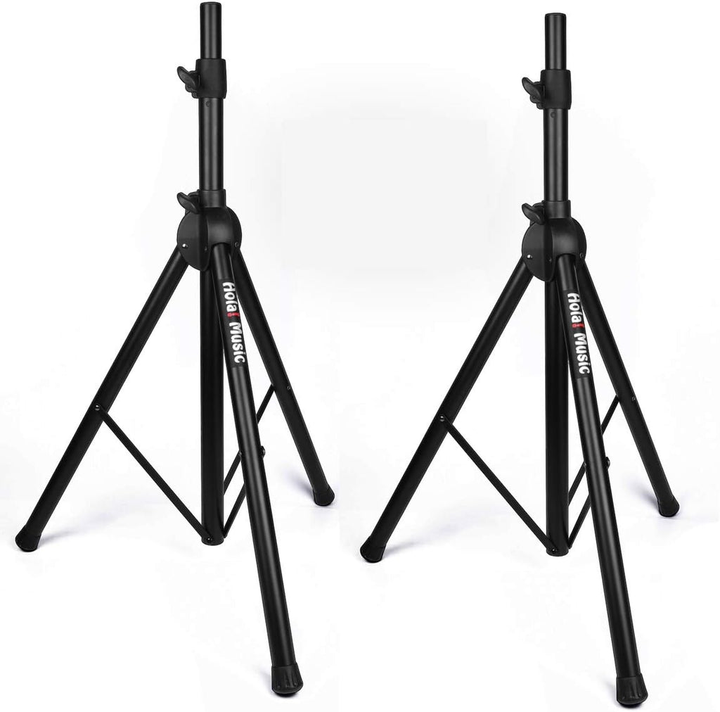 Pair PA Speaker Stands Heavy Duty Tripod Adjustable 4-6ft