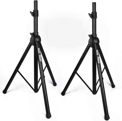 Pair PA Speaker Stands Heavy Duty Tripod Adjustable 4-6ft