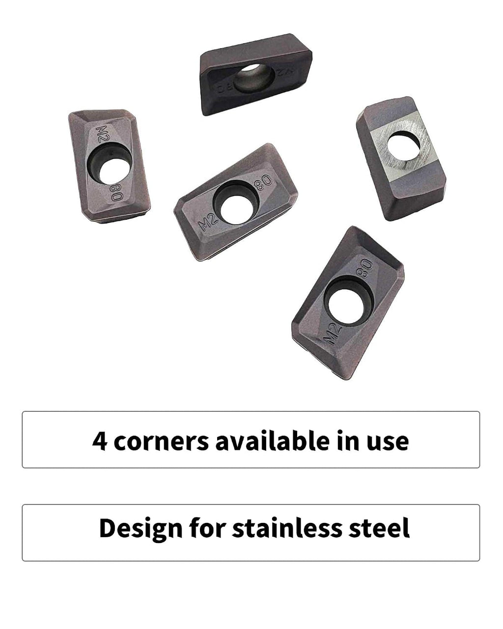 Face Milling Inserts APMT1604PDER-M2 Finish Milling for Stainless Steel
